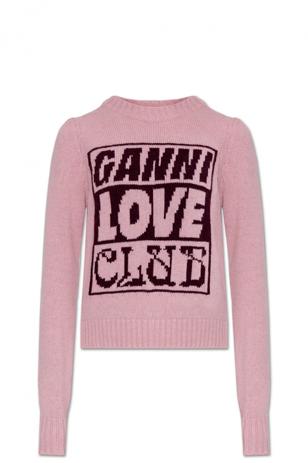 Ganni pink sweater best sale